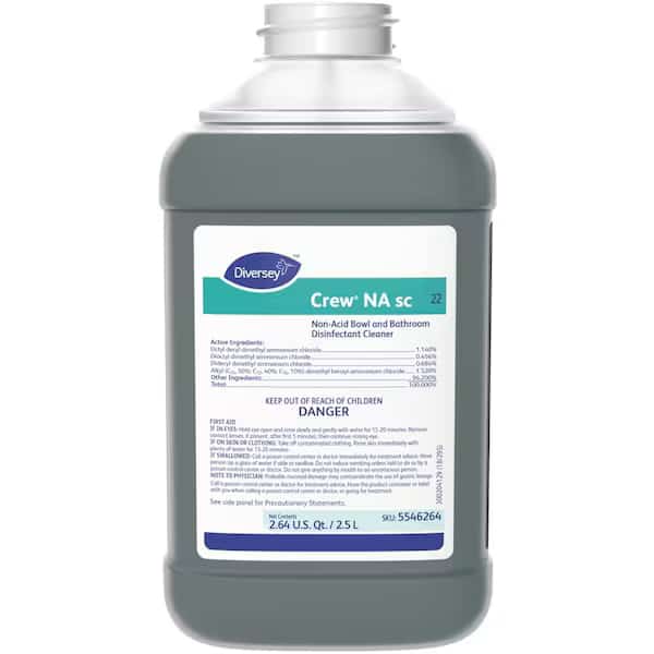Disinfectant Bathroom Cleaner, 2.5L Bottle, 2 PK