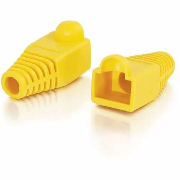 Rj45 Snagless Boot Cover (6.0Mm Od) - Yellow - 50Pk