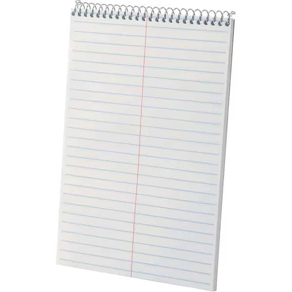 Steno Book, 80Sheet, White, Recycled