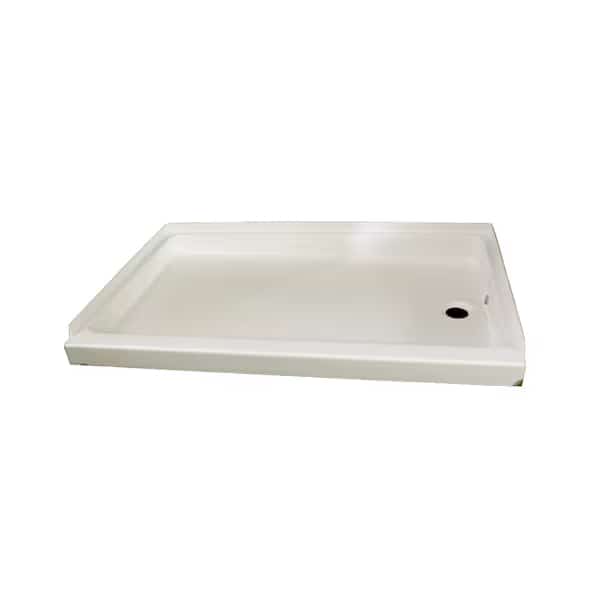 BATHTUBS SHOWERS AND SINKS RV 24 Inch x 36 Inch x 357 To 423 Inch Right Hand Drain Parchment Hi