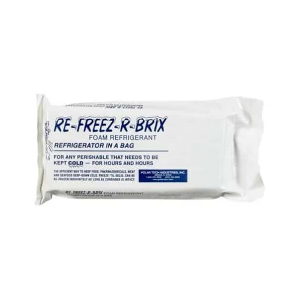 Re-Freez-R-Brix Cold Bricks, 9" x 4" x 1 1/2", White, PK6