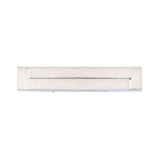 Fanton Contemporary LED Wall Sconce, 4-Light, 2600 Lumens, Frosted/Chrome