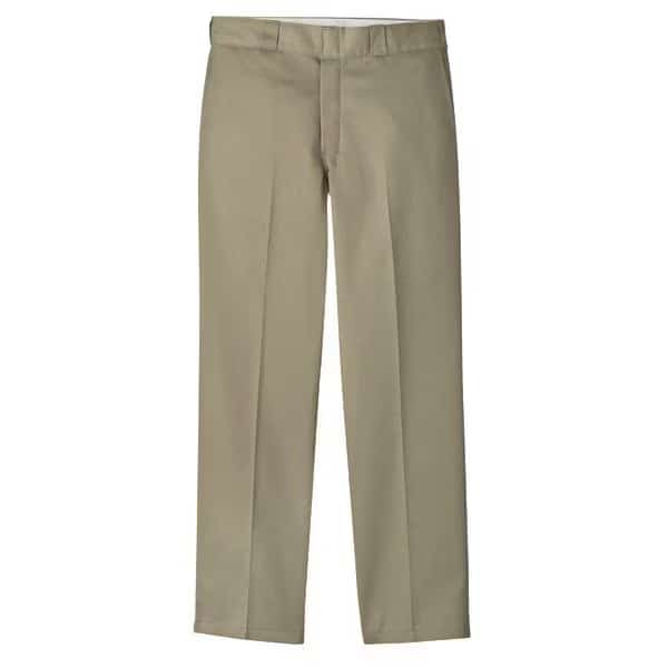 Men's Mens Pants, 36, Khaki, 65% Polyester/35% Cotton