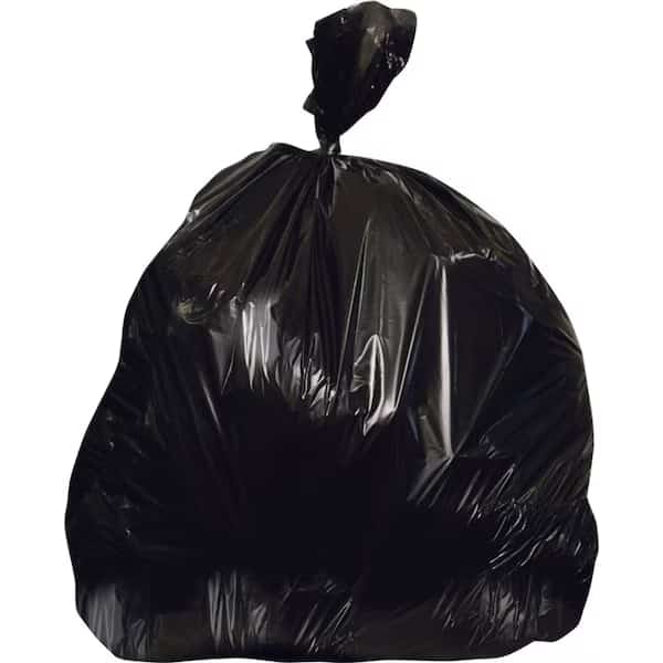 Trash Bag, 24X32, 0.7Mil, Black, LLDPE, PK500