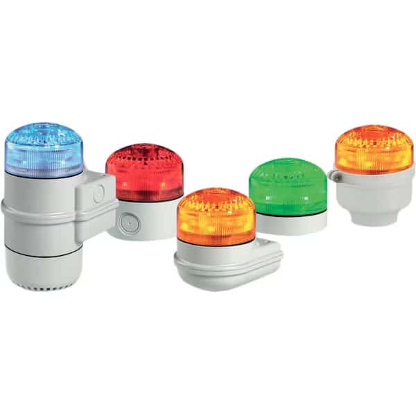 Beacon Warning Sounder Light, Clear, LED