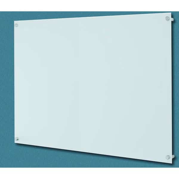 ClearVision Elegant Stand-Off Mounting Glass Markerboards 6mm Magnetic 36"x48", Aarco, Mfr#: 6WGBM3648
