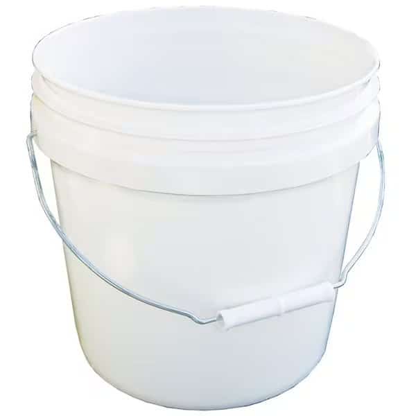 20256 Paint Pail, 2 gal Capacity, HDPE, White