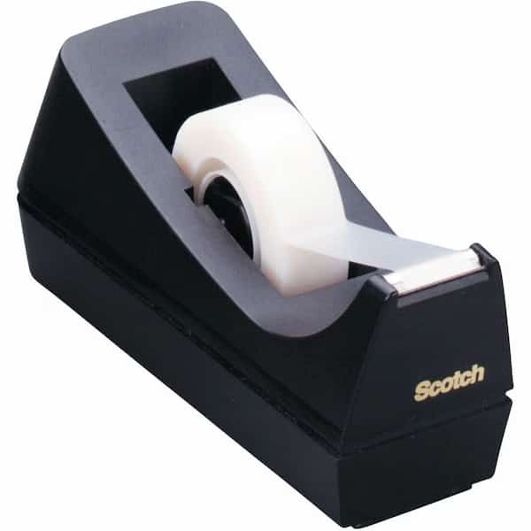 Desktop Tape Dispenser, Weighted Base, Blk, SCOTCH, Mfr# C38BK