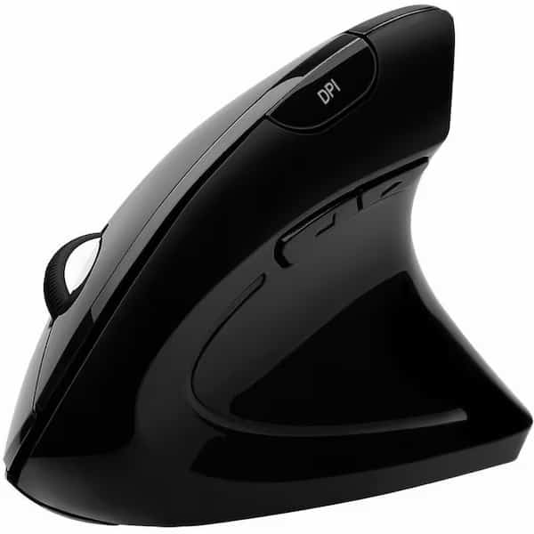Adesso 2.4Ghz Rf Wireless Vertical Ergonomic Mouse, Contour Shape w/