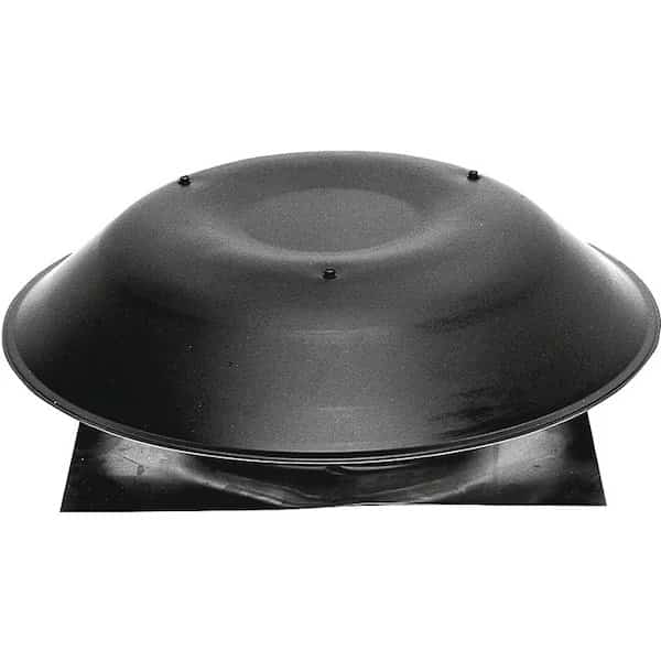 LomanCool Static Vent, 20 in OAW, 144 sqin Net Free Ventilating Area, Aluminum, Black