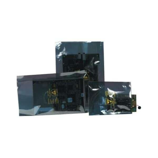 Open End Static Shielding Bags, 2" x 4", Transparent, PK1000