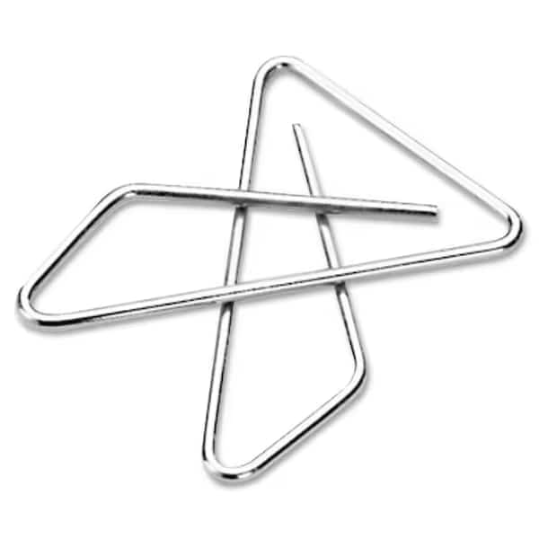 Acco Ideal Butterfly Clamps, Small, Silver, 50/Box
