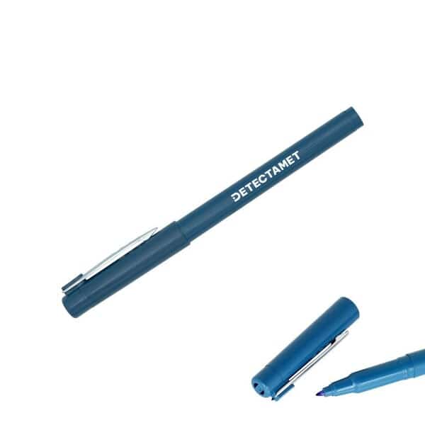 Metal Detectable Permanent Marker, Blue Color Family, 10 PK