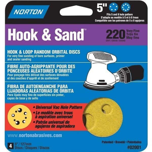 SANDING DISC HL 5IN 220GRIT