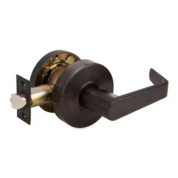 LSV Saturn Standard Duty Matte Black Grade 2 Commercial Cylindrical Exit Door Handle
