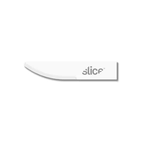 Craft Blades, Curved Edge, Rounded Tip, Fits Most Craft Handle Knives, Ceramic Blade, 4-Pack, White