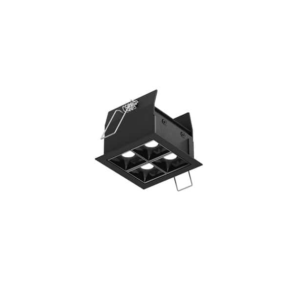 Pinpoint Series 4 Light Microspot LED Recessed Down Light, Black