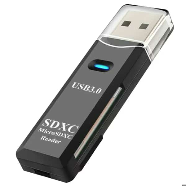 USB 3.0 2 in 1 HighSpeed Memory Card Reader Adapter for Micro SD SDXC TF T-Flash