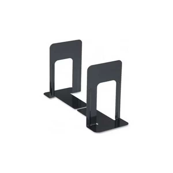 Jumbo Economy Metal Bookends, Black Enamel