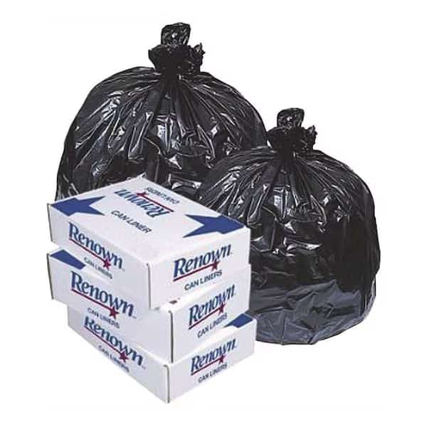 Fits 20-30 Gal. 30 in. x 36 in. 0.5 mil Blk Can Liner, 250PK