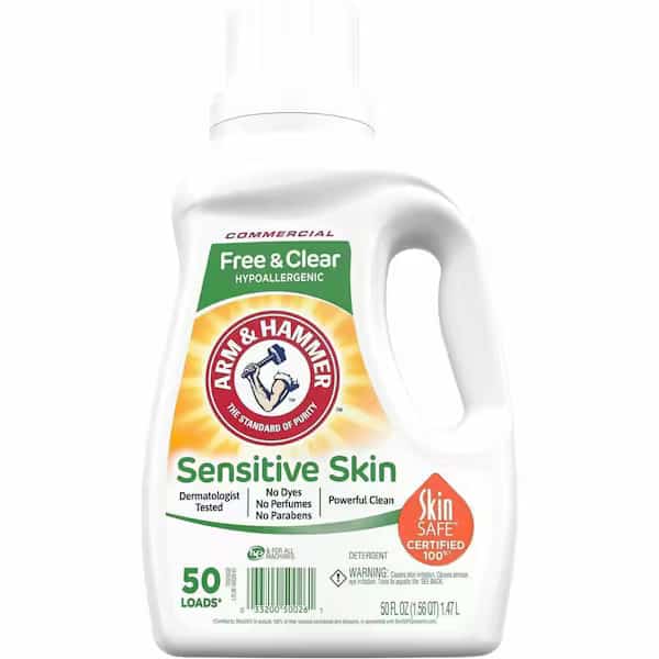 High Efficiency Laundry Detergent, Liquid, Unscented, 8 PK