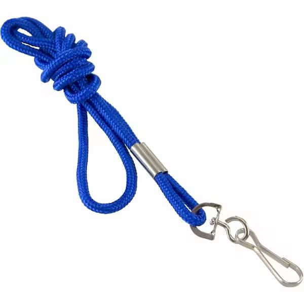 Standard Lanyard Hook Rope Style, Blue, PK24