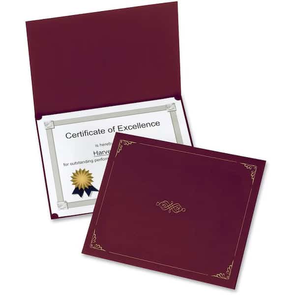 Letter Certificate Holder, Red, 5PK