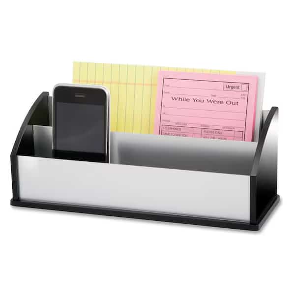 Black Acrylic and Aluminum Letter and Message Sorter