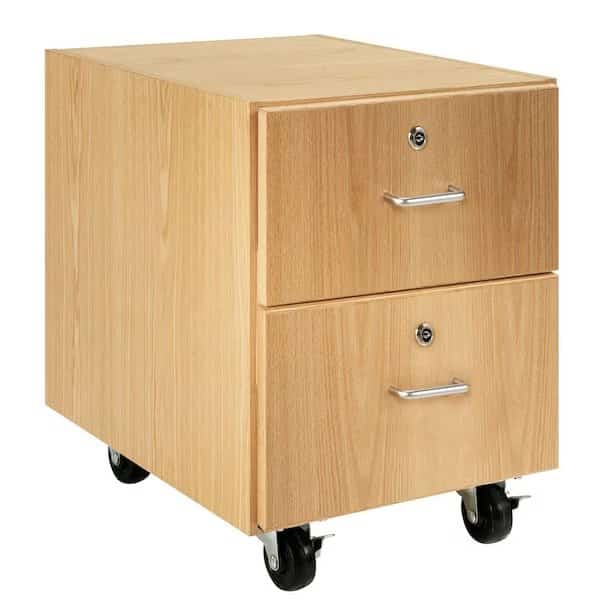 Drawer Storage Cabinet, 30 in H, 24 in W, 2 Drawers