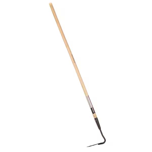 Premium Long Handle 6 Garden Hoe, Wood Shaft