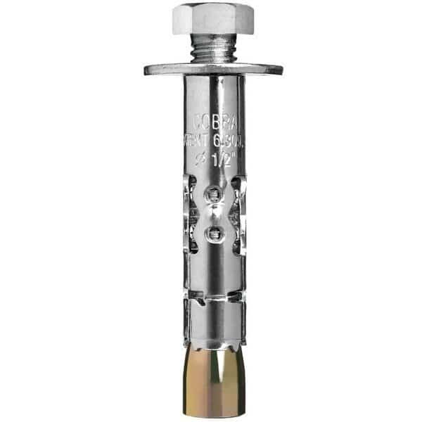 Supersleeve Sleeve Anchor, 3/8" Dia., 3" L, Steel Zinc Plated
