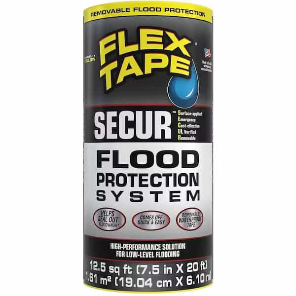 Flex Seal Family of Products Flood Protection 7.5 in. W X 20 ft. L Yellow Waterproof Repair Tape