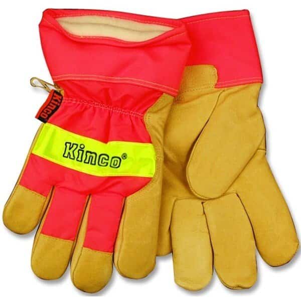 Work Gloves, Men's, XL, Wing Thumb, OrangePalamino