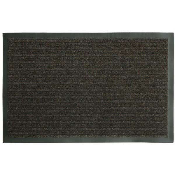 BootShoe Scraper Mat, 36 in L, 24 in W, Parquet Pattern, Olefin Surface, Brown, Fanmats, Mfr#: 58806