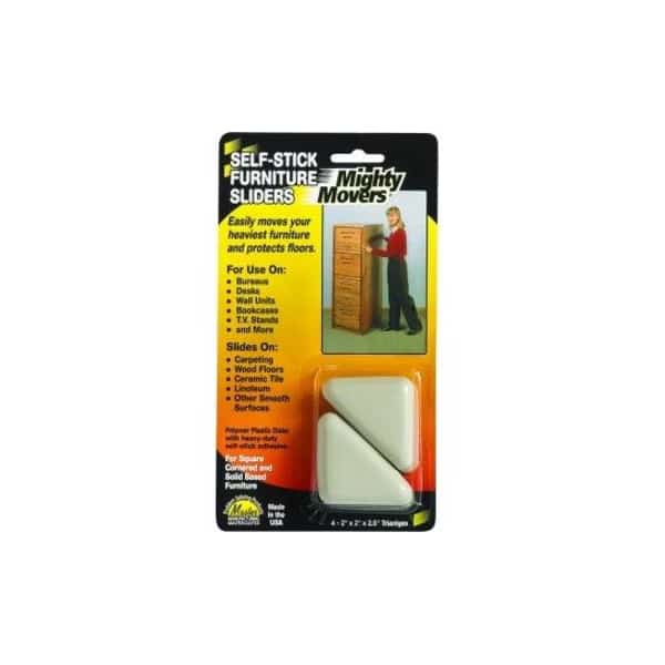 Furniture Glide, SelfStck, Triangle, 2", PK4