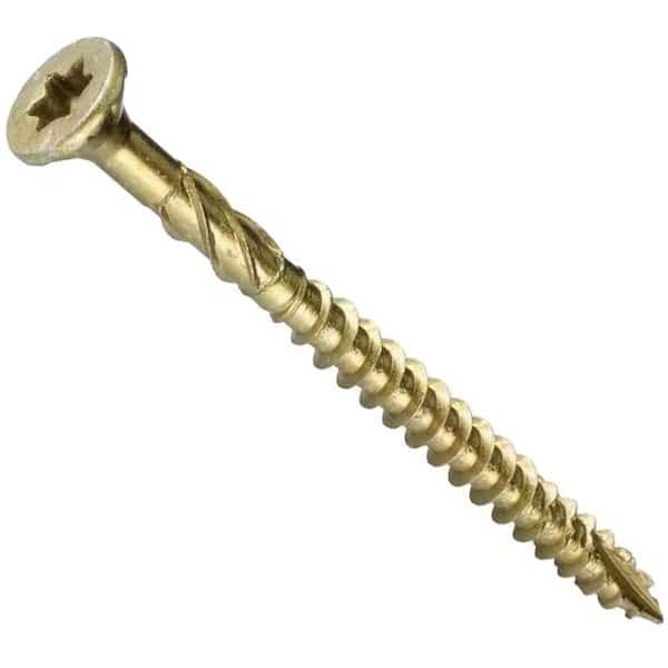 Wood Screw, #9, 2-1/2 in, Plain Steel