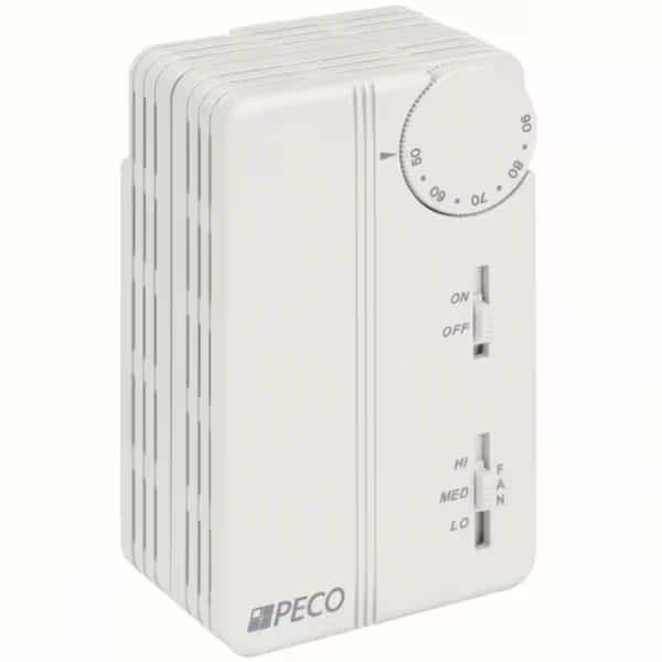 Fan Coil Tstat Analog,1 Pipe,24-277V AC, Mfr#: TB155-046, PECO