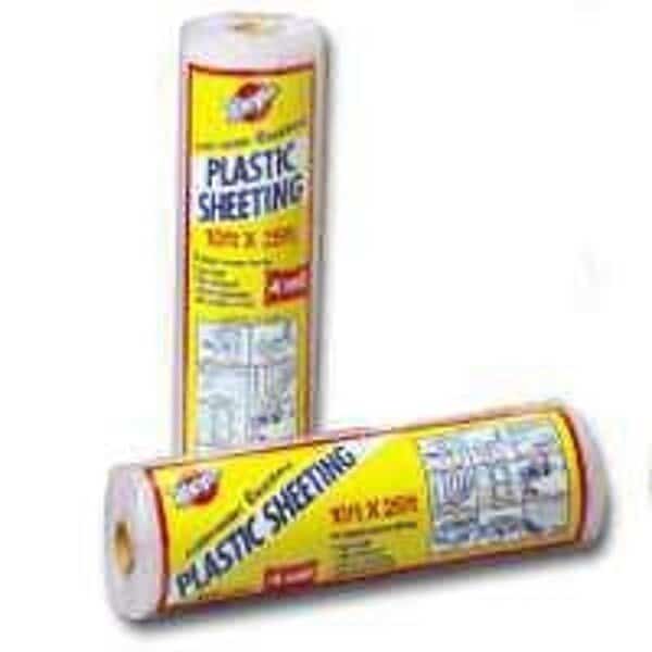 Poly Film, 50 ft L, 20 ft W, Clear