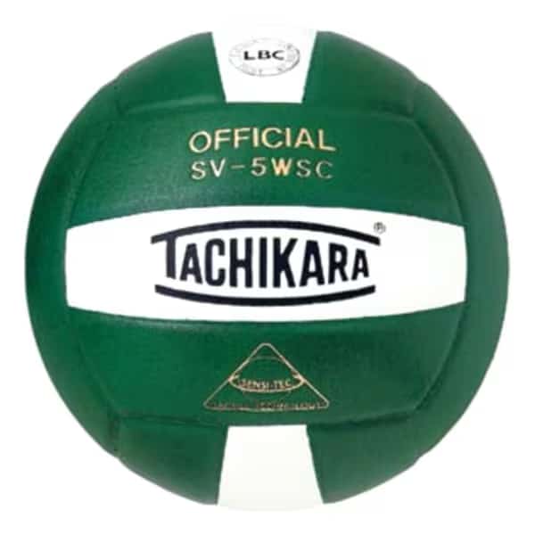 Tachikara SV5WSC.DGW Sensi-Tec Composite High Performance Volleyball - Dark Green-White