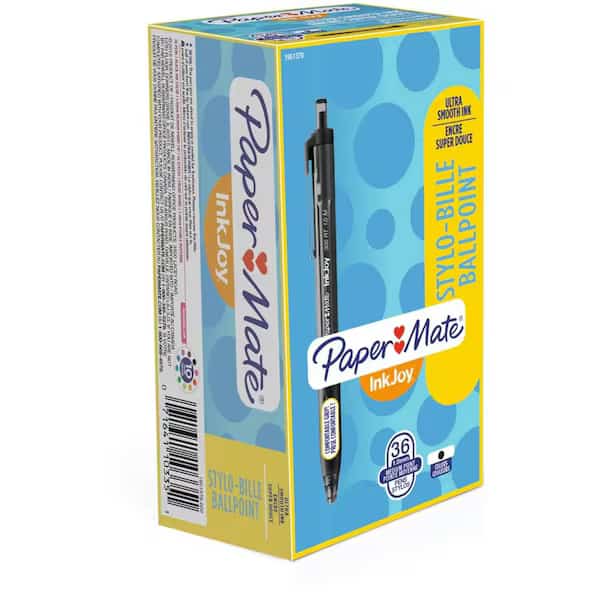 Pen, Black, Non-Erasable, Ballpoint, PK36