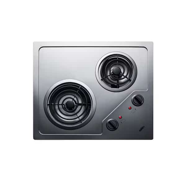 21" Wide 115V 2-Burner Coil Cooktop