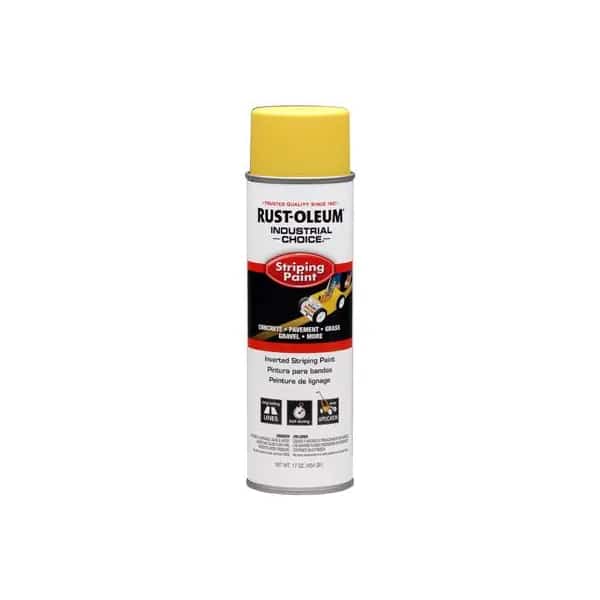 Rust-Oleum S1600 System Inverted Striping Paint Aerosol, Yellow
