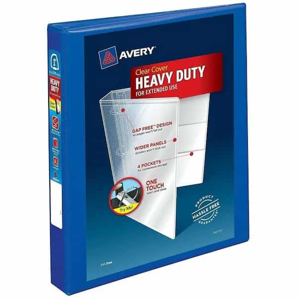reg HeavyDuty View Binders Locking One Touch EZD Rings, Pacbe