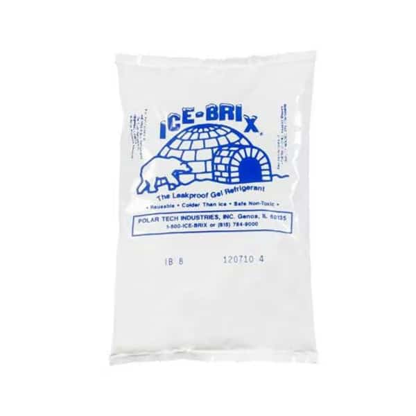 Ice-Brix Cold Packs, 6" x 4" x 3/4", White, 36/Case