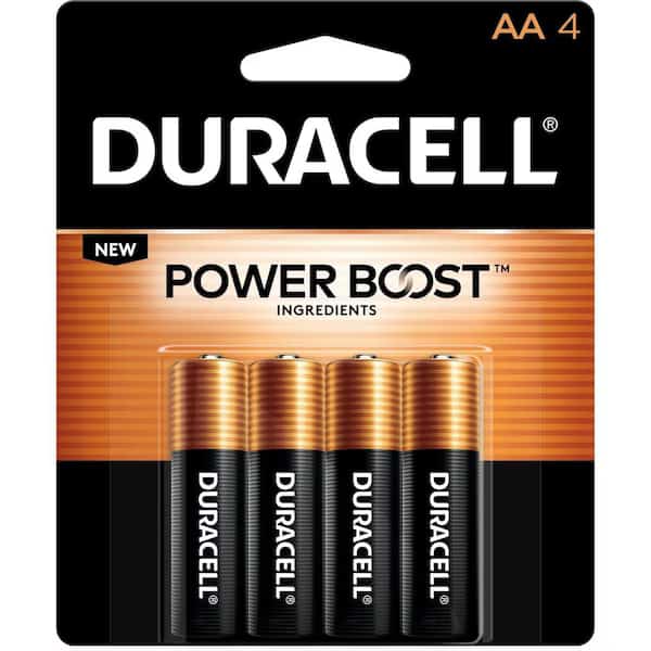 Coppertop AA Alkaline Battery, 1.5V DC, PK4