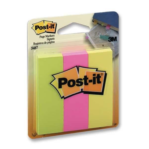 Post-itPage Markers 5487 7/8"x2-7/, PK36