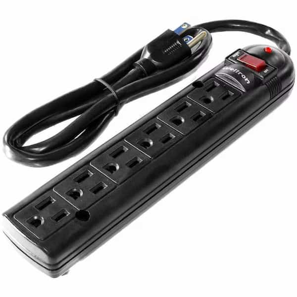 Outlet Strip, Surge, 3 ft., Black