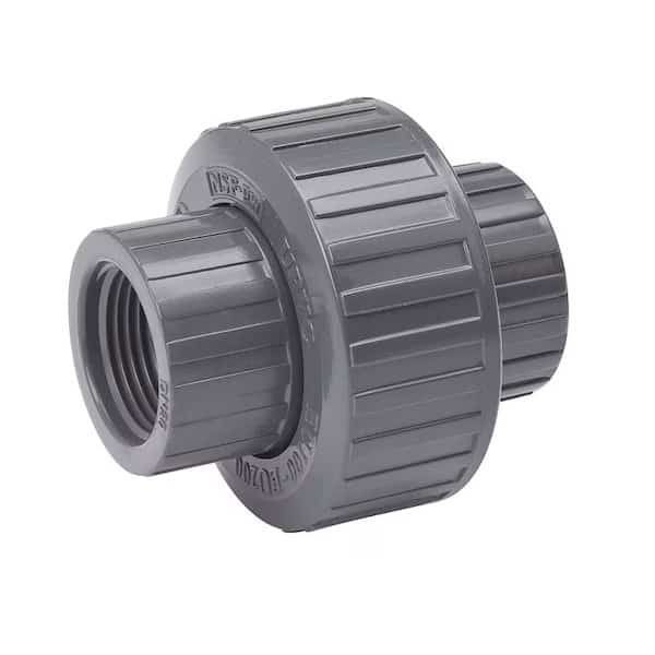 U1000T Pipe Union, 1 in, FPT, Gray, SCH 80 Schedule, 150 psi Pressure