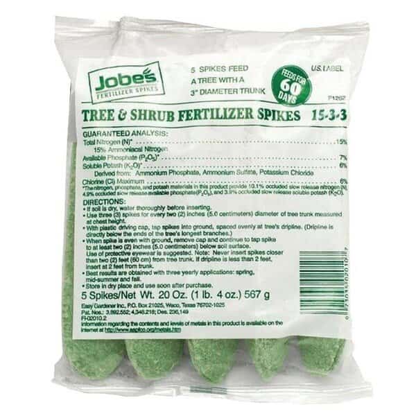 0 Fertilizer Spike Bag, Spike, Light Green, Slight Ammonia Bag