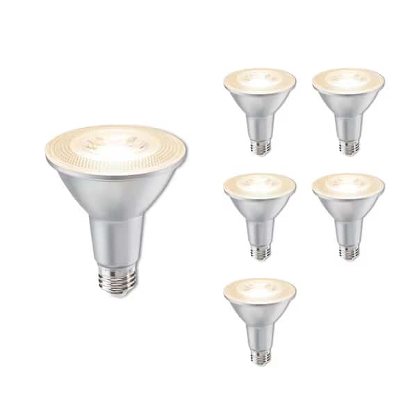 75-Watt Equivalent Dimmable Flood PAR30LN Medium E26 LED Light Bulb, 2700K, 6PK